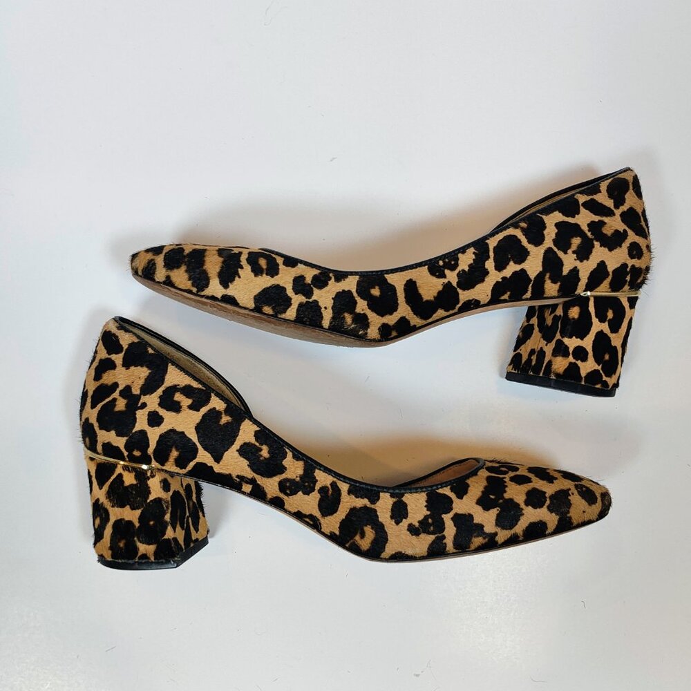 Cole Haan Women's 7 1/2B Leopard Chunky Heel Shoes - Picture 13 of 15